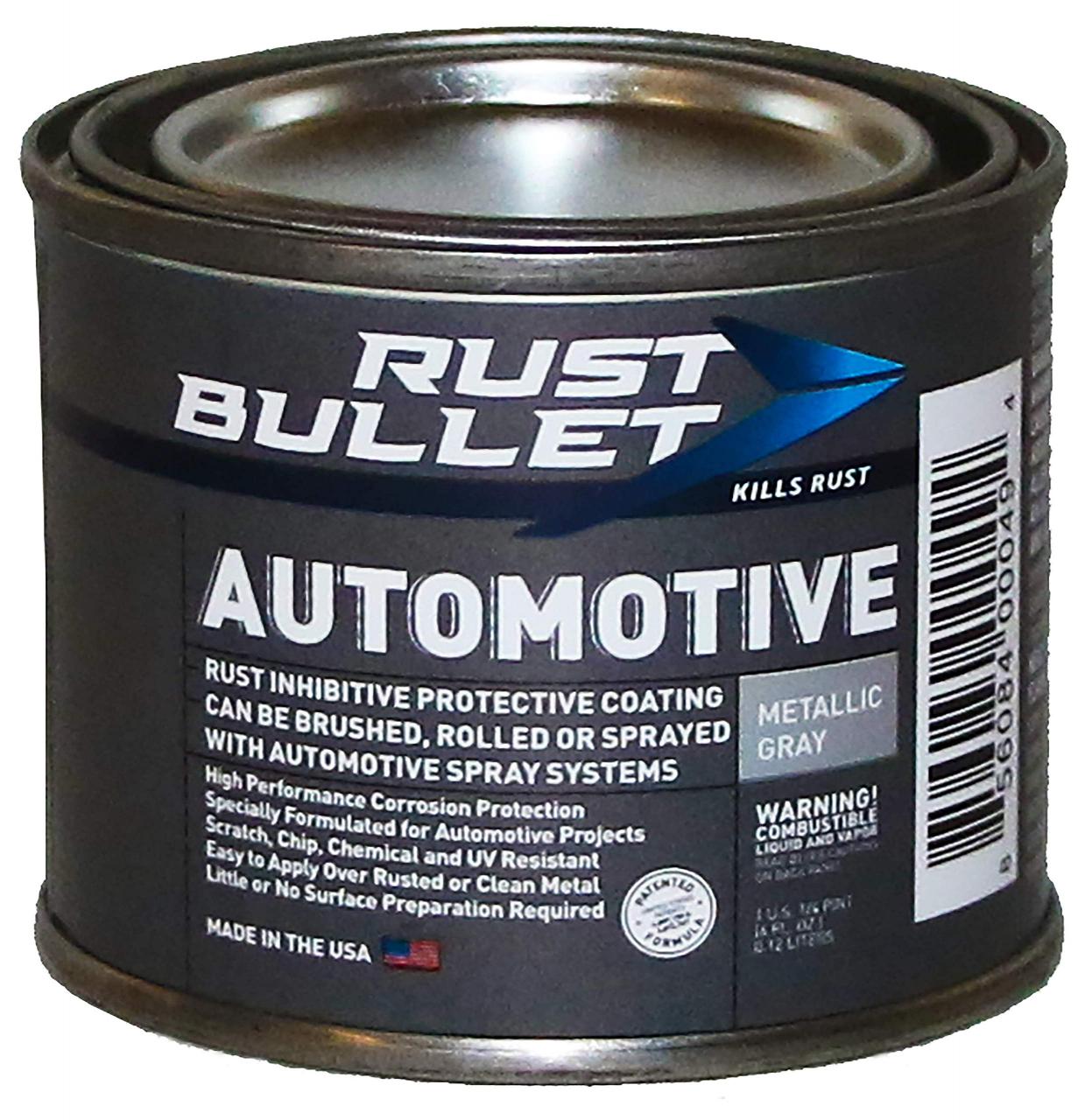 RUST BULLET - Automotive Rust Inhibitor Paint - Rust Preventive Protective  Coating - No Topcoat Needed - 4 oz Can, Metallic Gray- Buy Online in Sweden  at Desertcart - 1635877.