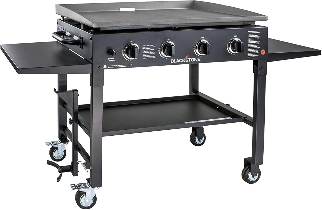 Blackstone 36 inch Outdoor Flat Top Gas Grill Griddle Hibachi Station  4-Burner Blackstone BBQs, Grills & Smokers Outdoor Cooking & Eating  Equipment