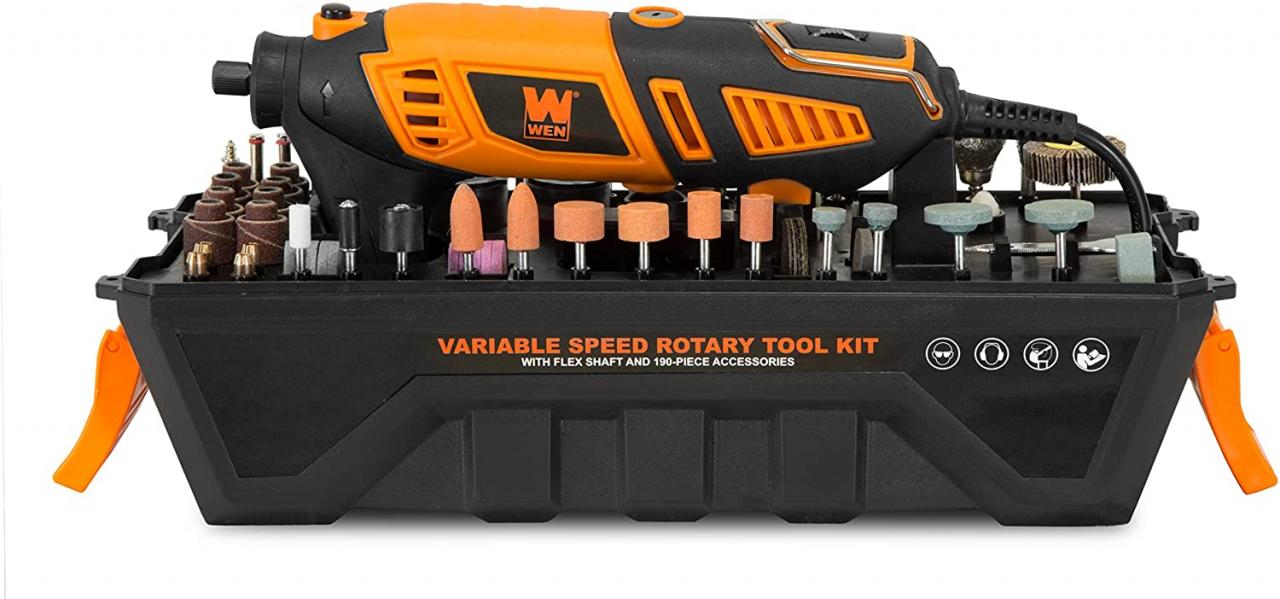 Home & Garden WEN 2305 Rotary Tool Kit with Flex Shaft Multi Tools &  Workshop Equipment