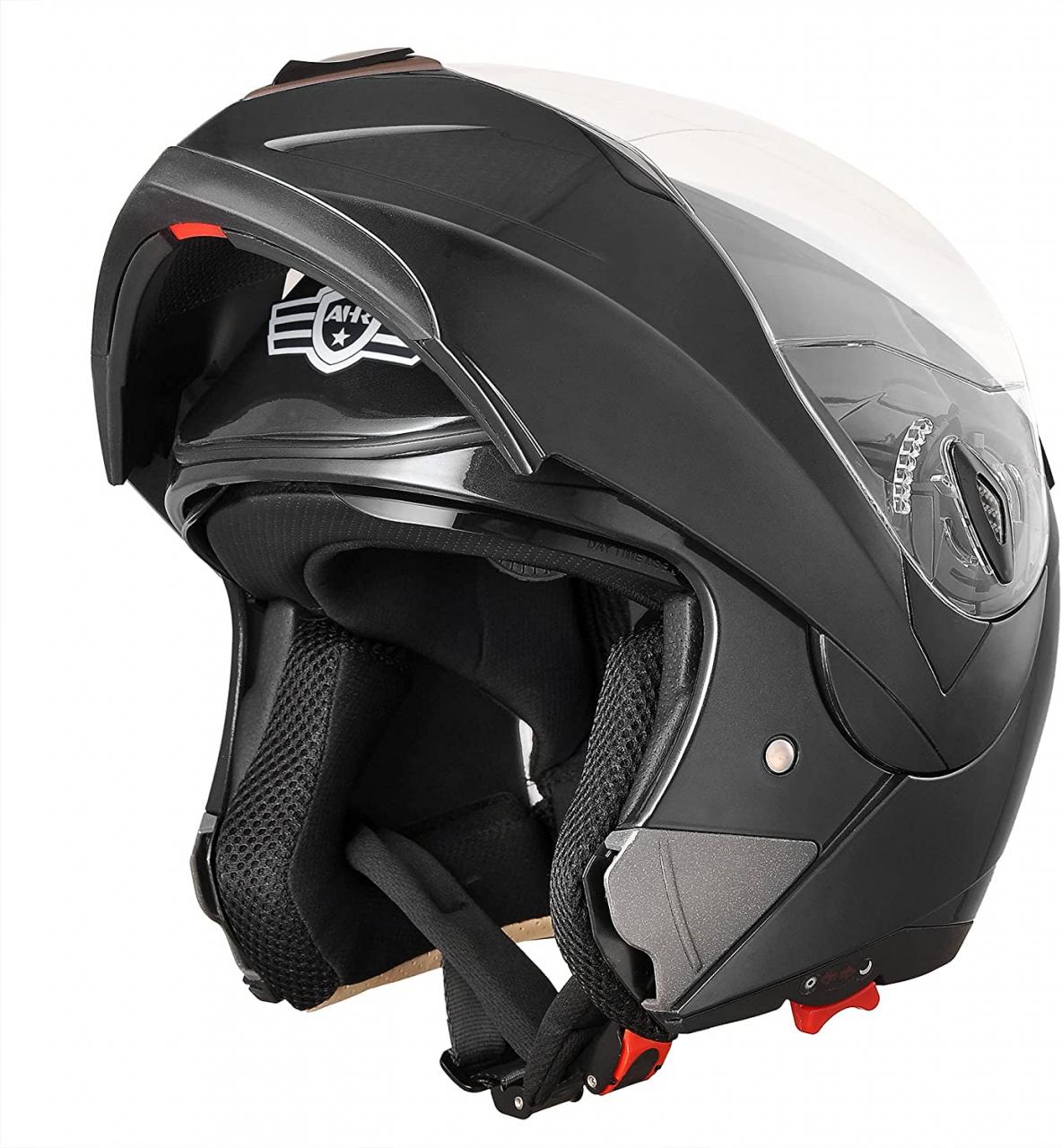 AHR RUN-M Full Face Flip up Modular Motorcycle Helmet DOT Approved Dual  Visor Motocross Matt Black XL | Walmart Canada