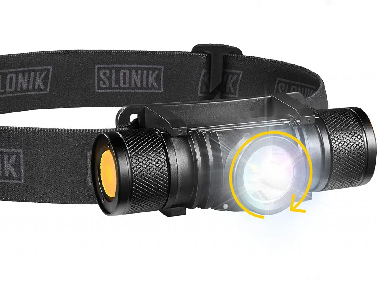 Buy SLONIK 500 Lumen Rechargeable LED Headlamp w/ 2200 mAh Battery -  Durable, Waterproof and Dustproof Headlight - Xtreme Bright 300 ft Beam -  Camping and Hiking Gear Online in Hong Kong. B07K2SQQX7