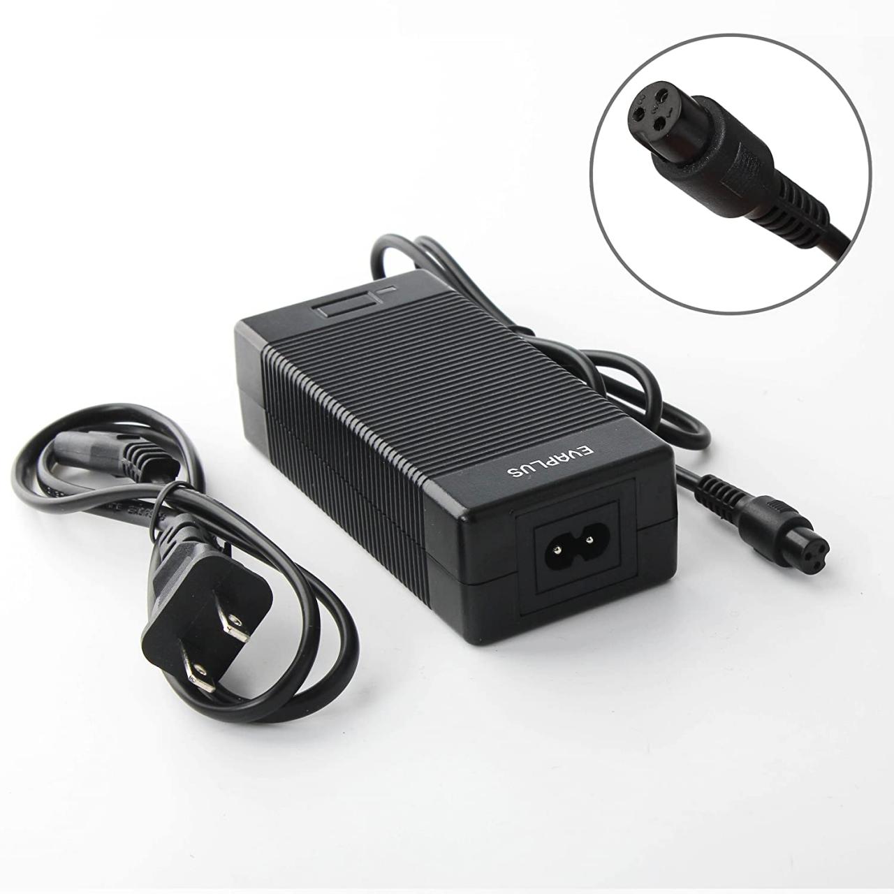Tricycles, Scooters & Wagons EVAPLUS Battery Charger 42V 1.5A Power Adapter  with 3-Prong Connector Charger Adapter-Black Scooters & Equipment
