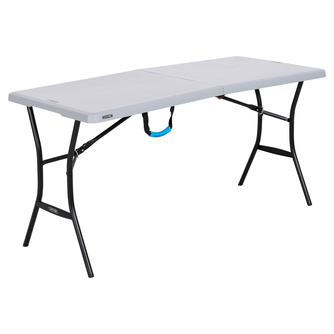 Buy Lifetime 5ft Folding Tailgating Camping and Outdoor Table, Gray, 60.3''  x 25.5'' x 29 Online in Hong Kong. 49550287