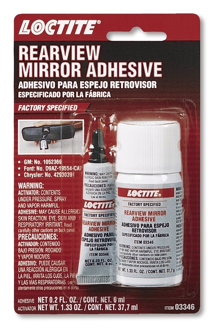 236971 Loctite 03346 Rearview Mirror Adhesive 6ml Kit [LOC-03346] : Glass  Repair - .27 EMI Supply, Inc