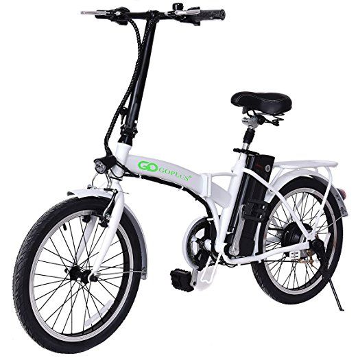 goplus 250w 36v folding electric mountain bicycle ebike speed lithium  battery Shop Clothing & Shoes Online