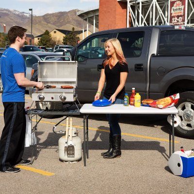 Lifetime 4-Foot Tailgate Table with Wire Pull-Out - Sam's Club