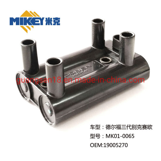 China Auto Parts Ignition Coil Delphi Three Generations of Wuling Double  Row Dongfeng Xiaokang K07 Hafei Public Opinion Lifan 520620 Geely King Kong  19005270 - China Ignition Coil, Automobile Parts