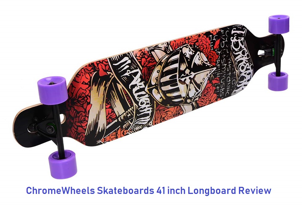 ChromeWheels Skateboards 41 inch Longboard Drop Through Deck Complete  Cruiser | Kryptonics Torpedo Skateboard Reviews