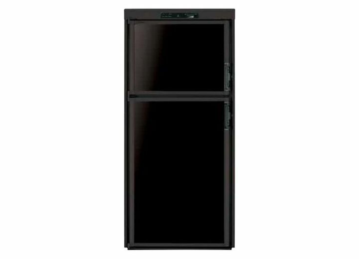 Dometic DM2662RB Americana Plus Fridge Refrigerator Refer 2-Way Double Door  with Thermostat Control with Black Metal Frame DM2662 DM2662LB - RV Parts  Nation