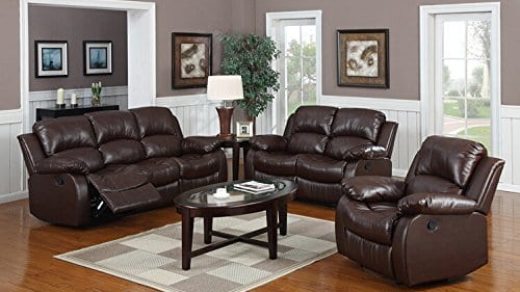 Divano Roma Furniture Classic and Traditional Bonded Leather Recliner  Chair, Love Seat, Sofa Size - 1 Seater, 2 Seater… - Farmhouse Goals