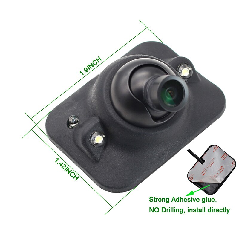 Buy Car Side View Camera with IR LEDs for Blind Spot, NO Guide Line, NO  Drilling, GreenYi-45 Online in Taiwan. B07QRRTW39