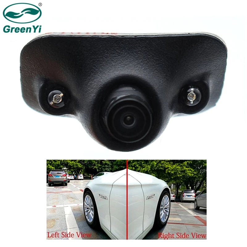 GreenYi Integrated Car Wired Side View Camera Monitor System, LED Blind  Spot HD Camera Kit + 5