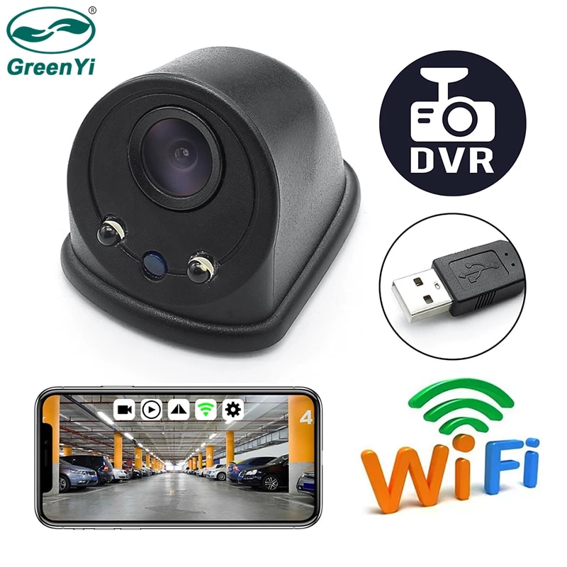GreenYi Wireless Blind Spot Camera, WiFi Car USB Front Rear Side View Camera  Work with Most Smart Devices by APP: Buy Online at Best Price in UAE -  Amazon.ae
