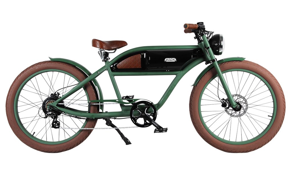 Black+black | greaser | vintage electric bike | boardtracker | e bike | Electric  motorbike | Electric bicycle, Bicycle, Motorized bicycle