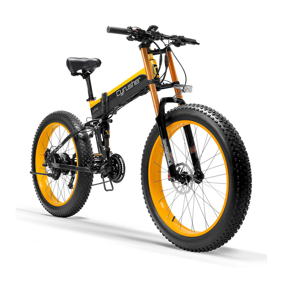 Cyrusher Xf690 Plus Big Fork Folding Fat Ebike - Buy Fat Tire Electric Bike,Folding  Electric Bike Product on Alibaba.com