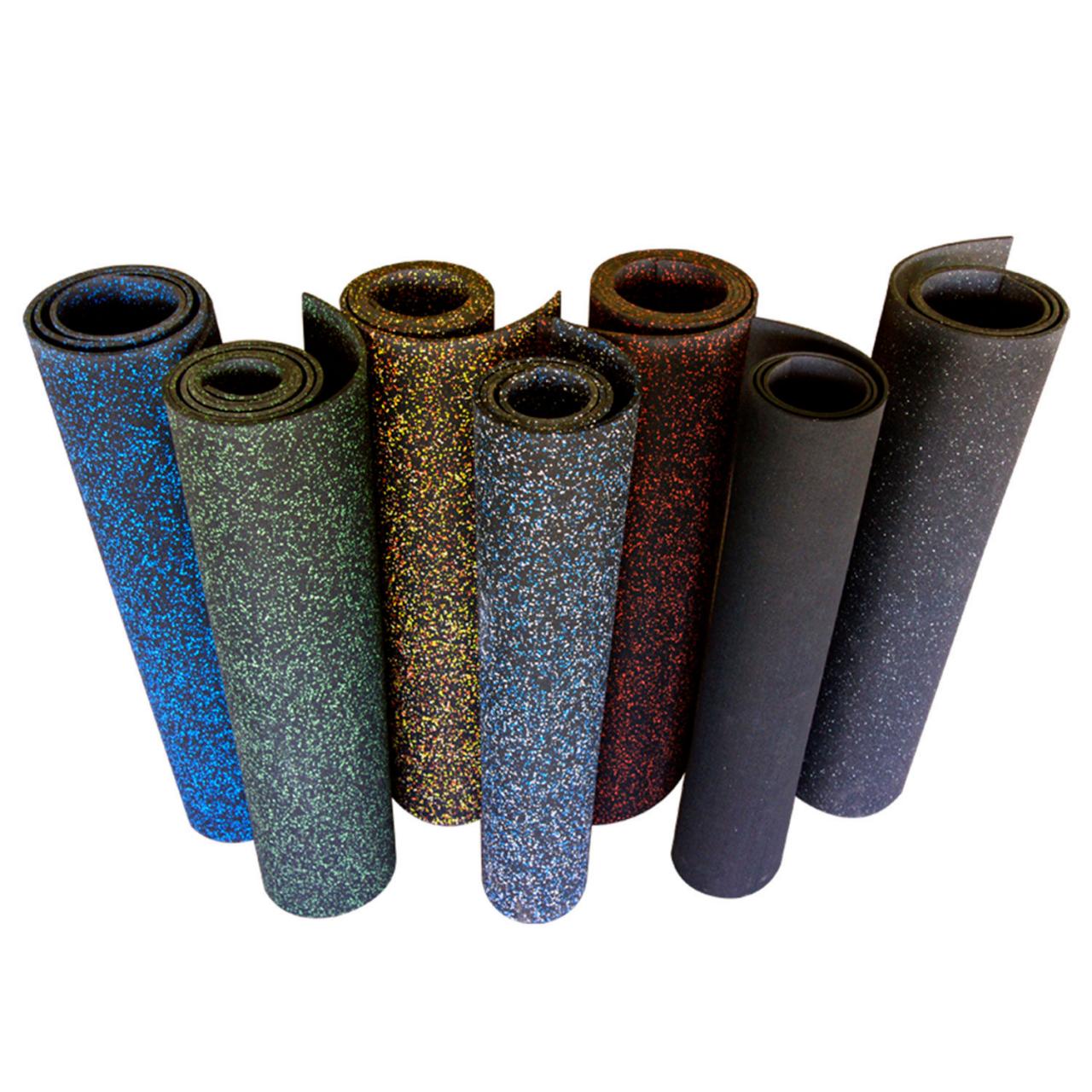 Rubber-Cal Elephant Bark Rubber Flooring Rolls 5mm Thick 4' x 7.5' Green  Dot | M1905068 - GLOBALindustrial.com