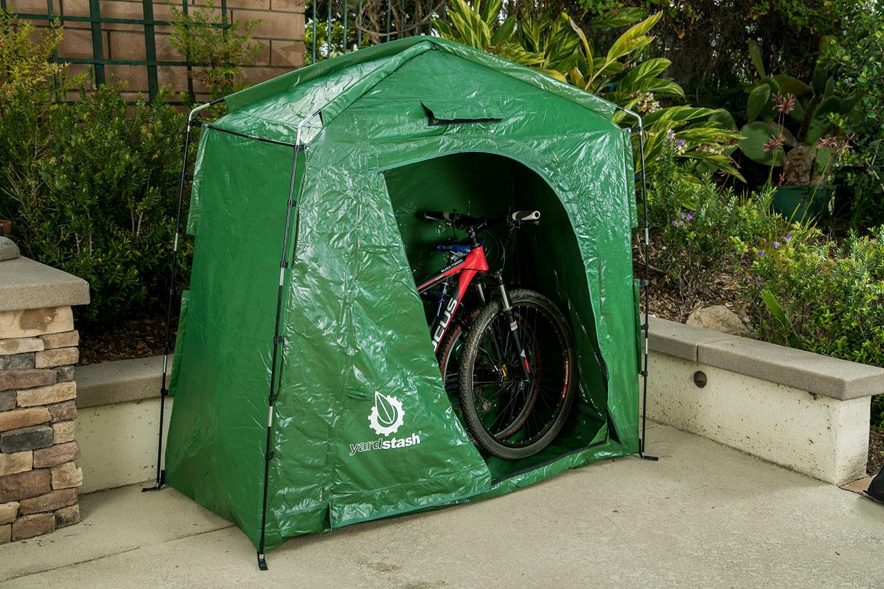 The YardStash IV: Heavy Duty, Space Saving Outdoor Storage Shed Tent –  Barnet Bikes