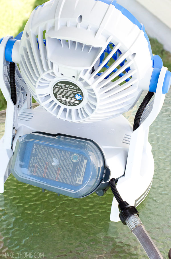 Arctic Cove 18V Bucket Top Misting Fan REview
