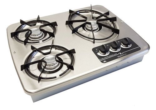 Atwood DV30S Drop-In 3-Burner Propane Cooktop 56472 - Stainless Steel | Stainless  steel stove, Cooktop, Stove