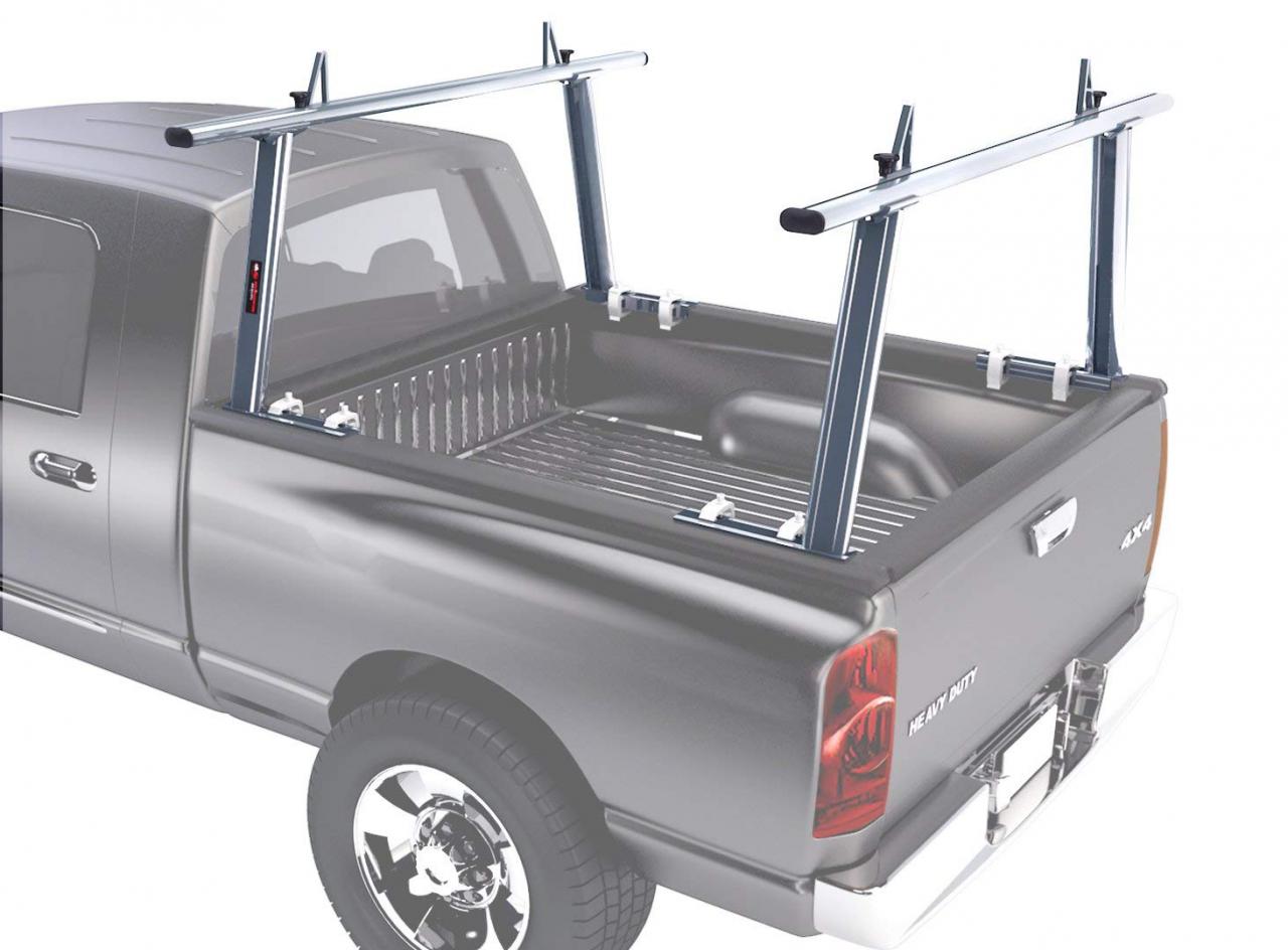 Silver AA-Racks Model APX25 Extendable Aluminum Pick-Up Truck Ladder Rack  No drilling required Cargo Management Automotive prb.org.af