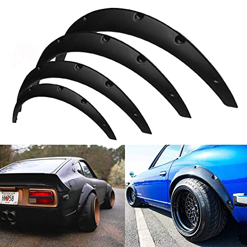Buy AXECO 4PCS Universal Fender Flare 2 Front / 3 Rear Wide Body Kit  Flexible Durable Wheel Eyebrow Extension Extra Wide Wheel Arch Black  Polyurethane Online in Vietnam. B08F7Q4H9D