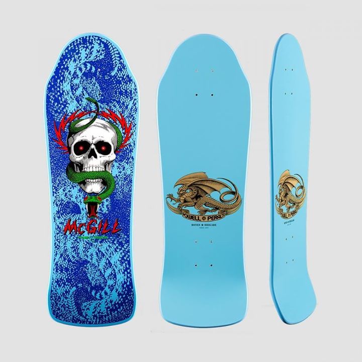 Powell Peralta Skateboard Deck Mike McGill Blue 9.94 10th Series Reissue Bones  Brigade (2) | snapchat @ https://i… | Skateboard, Powell peralta decks, Bones  brigade