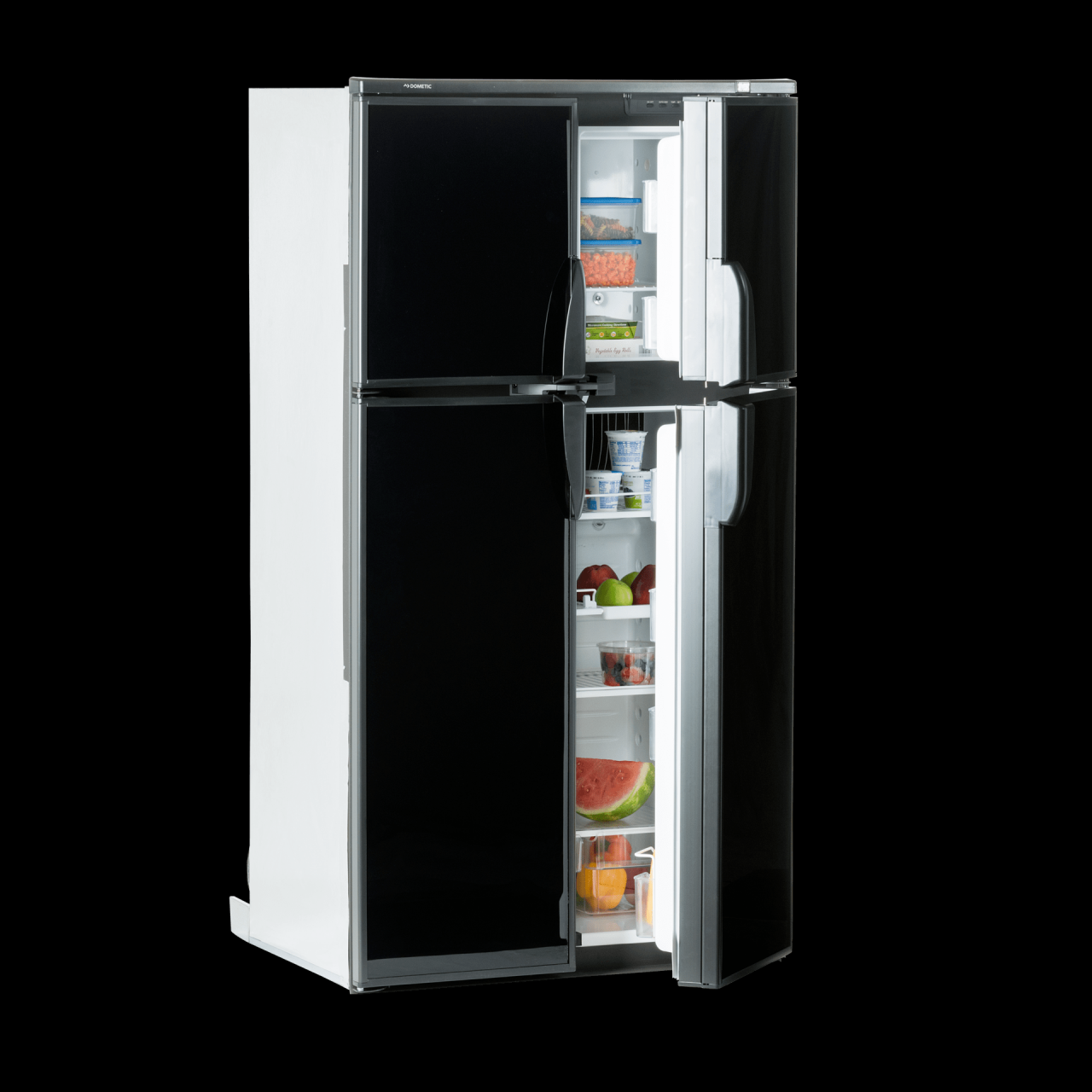 Dometic RM1350 Elite 2+2 - Refrigerator, Manual Door Lock, Stainless