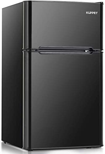 Enjoy exclusive for Kuppet Compact Refrigerator Mini Refrigerator  Dorm,Garage, Camper, Base… in 2020 | Double door refrigerator, Compact  refrigerator, Refrigerator freezer