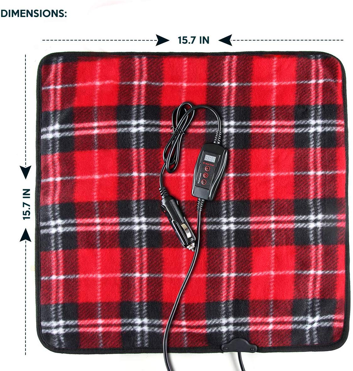 Electrical Appliances Zone Tech Set of Two Car Heated Travel Blanket Plaid  Premium Quality 12V Automotive Comfortable Heating Car Seat Blanket Great  for Winter Electric Blankets