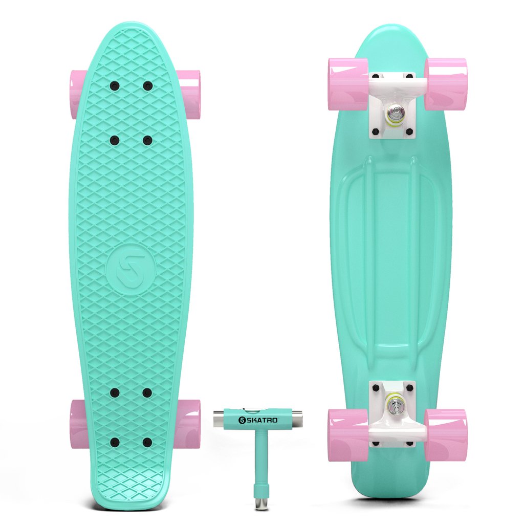 Toys & Games 22x6inch Retro Style Plastic Board Comes Complete Skatro Mini  Cruiser Skateboard Tricycles, Scooters & Wagons