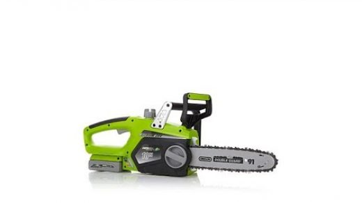 24 Volt Cordless Electric Battery Powered Chainsaw w/ Charger Earthwise  12in Yard, Garden & Outdoor Living Outdoor Power Equipment