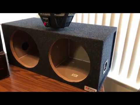 BBox E12D 12-Inch Dual Sealed Carpeted Subwoofer Enclosure unboxing and  review - YouTube