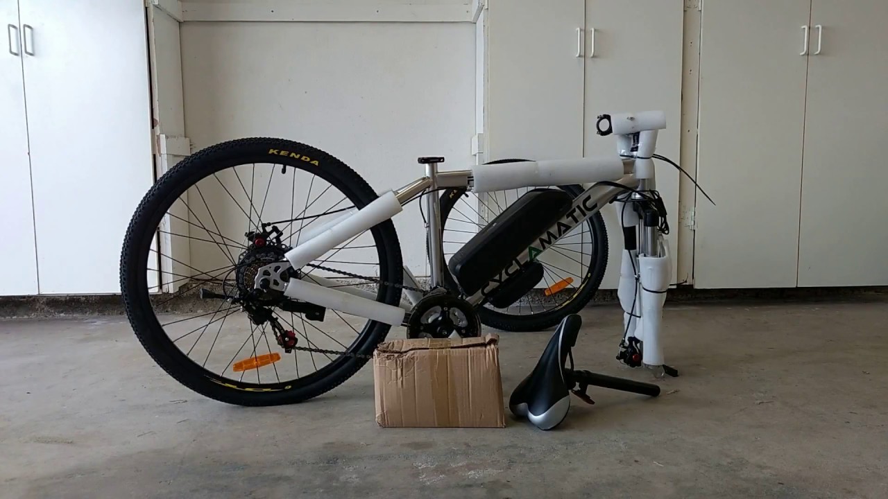Mountain Bike Assembly Fail - Cyclamatic Power Plus CX1 Electric Mountain  Bike - YouTube