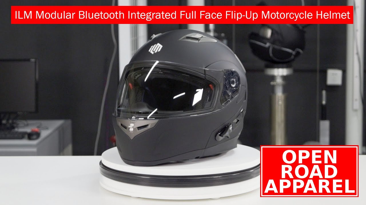Buy ILM Motorcycle Dual Visors Flip up Modular Full Face Helmet DOT with  LED Light Online in Taiwan. 263430450840