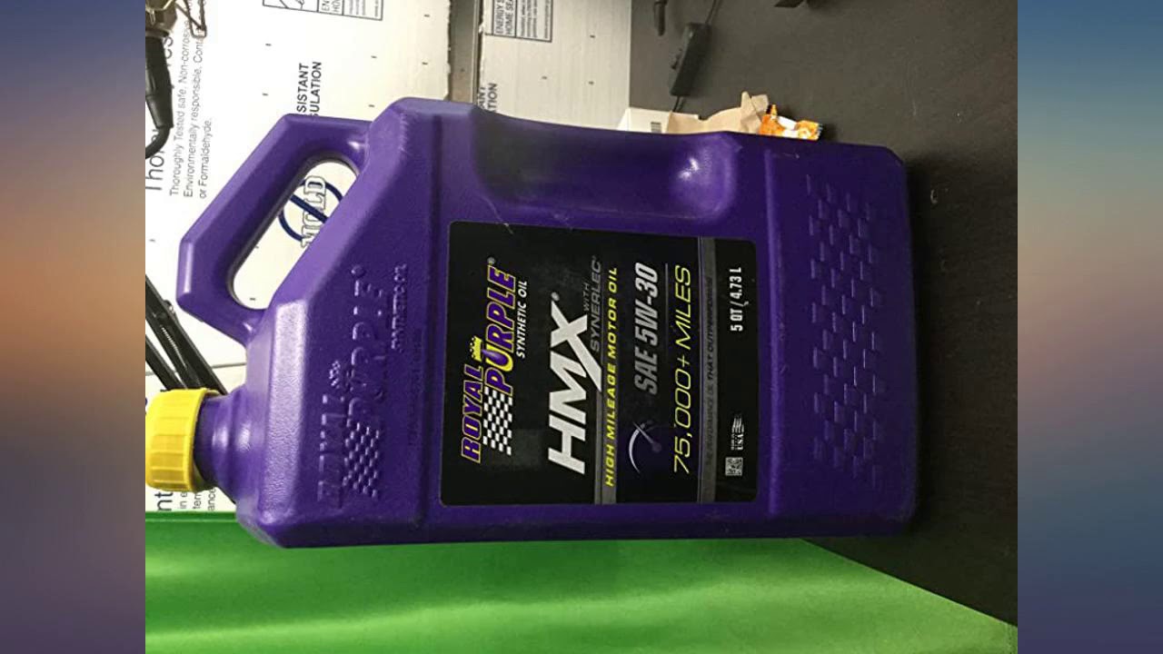 Royal Purple 11748 HMX SAE 5W-30 High Mileage Synthetic Motor Oil - 5 Qt.  review - YouTube