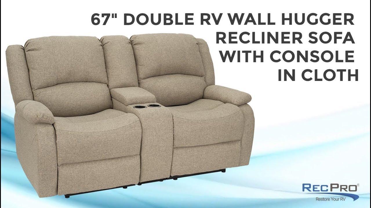 RecPro Charles Collection 58 Double Recliner RV Sofa RV Zero Wall Loveseat  Wall Hugger Recliner RV Theater Seat… | Wall hugger recliners, Rv sofas, Rv  furniture