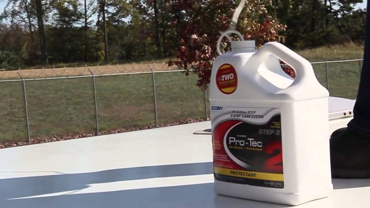 Camco's Pro Tec RV Rubber Roof Care System - YouTube