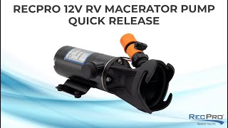 Pumps: RecPro 12V RV Macerator Pump - Quick Release