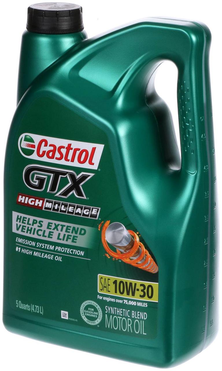 Castrol GTX High Mileage Synthetic Motor Oil 10W-30 1597B0 | O'Reilly