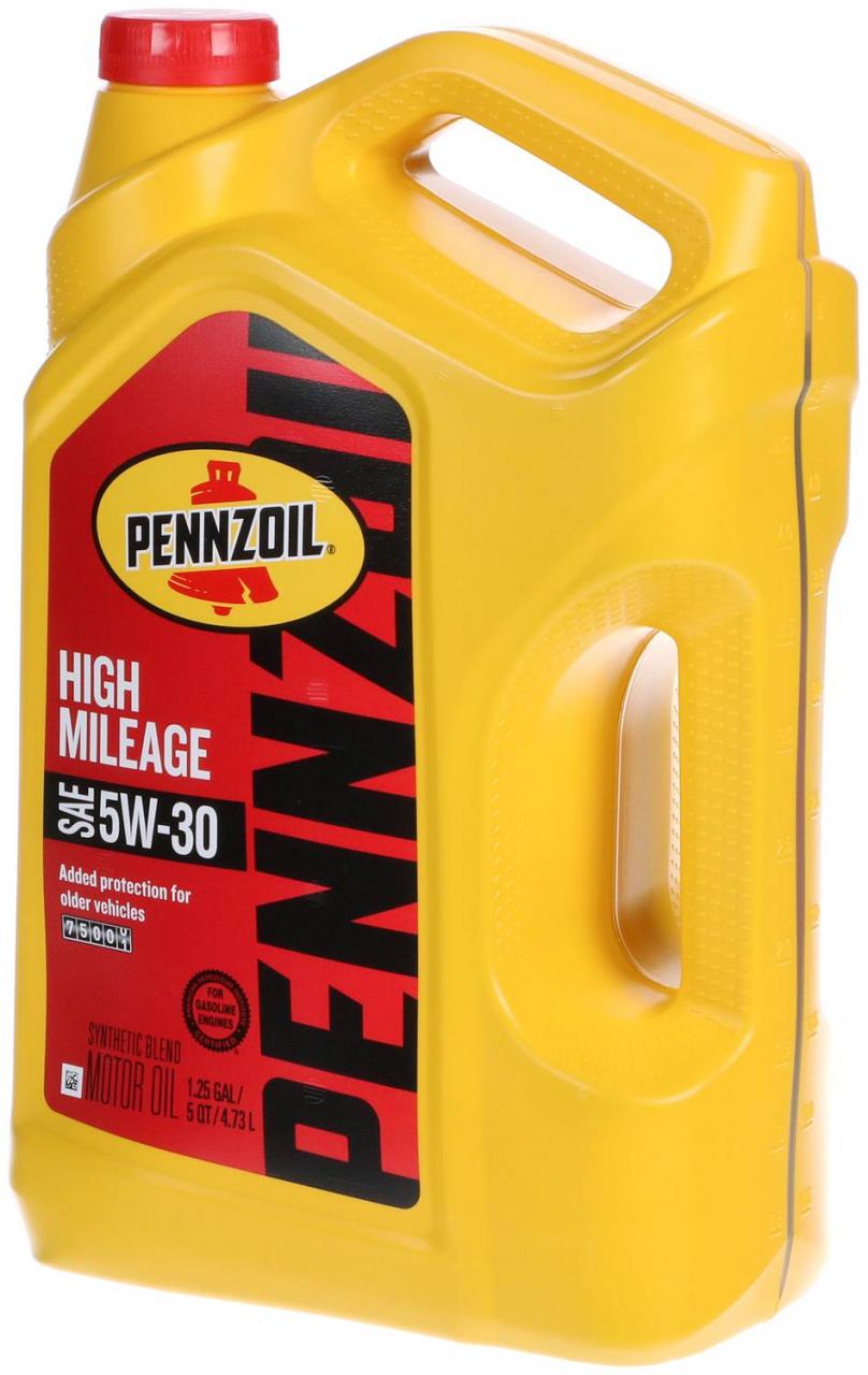 Pennzoil High Mileage Conventional Motor Oil 5W-30 5 Quart 550045218 |