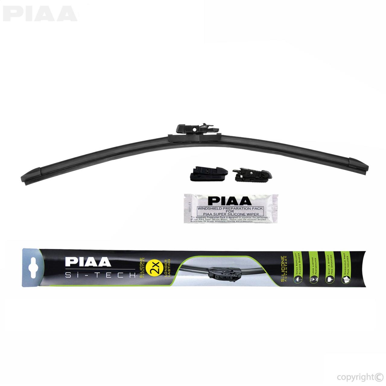 PIAA Si-Tech Wiper Blade Kit Push Button Arm Style
