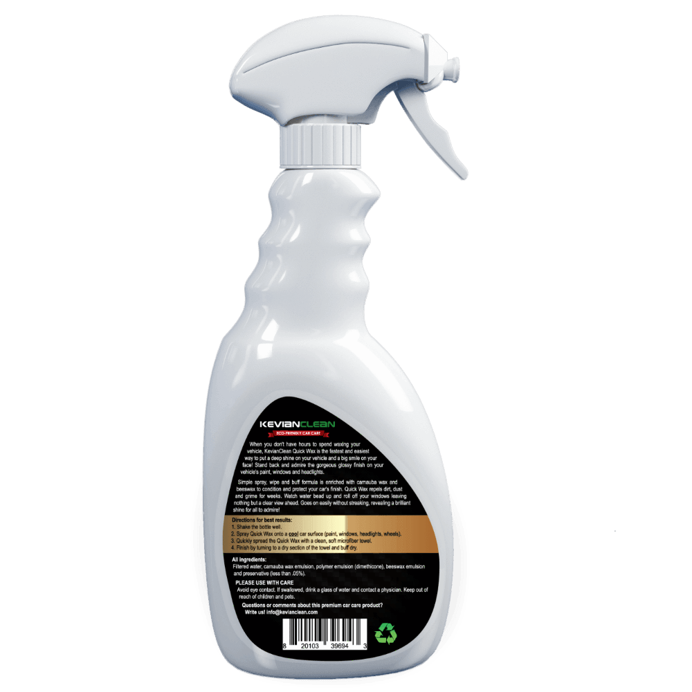 KevianClean Quick Wax Car Spray - With Carnauba for the Ultimate Shine