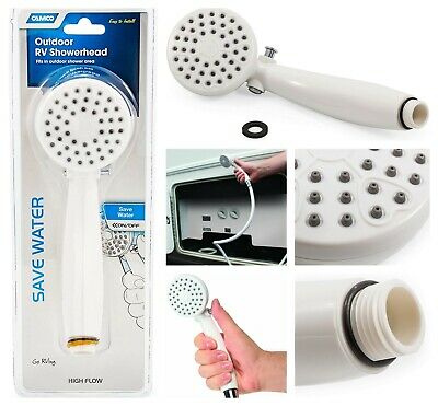 Shower Head Kit – White w/On/Off includes hose,head,mount & hardware – RV  Parts Store – Great Canadian RV