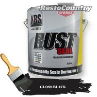 KBS RustSeal GLOSS BLACK One 1 Litre Rust Seal Paint Rust Preventive Coating  - KBS Coatings