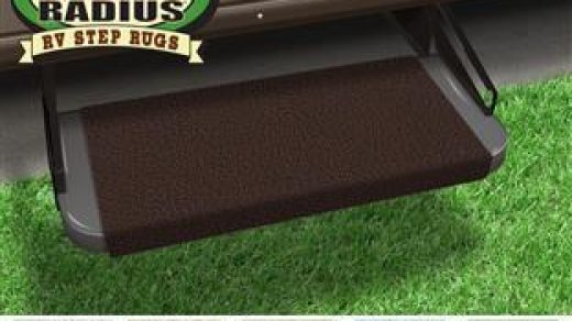 Prest-O-Fit 2-0385 Chocolate Brown Outrigger Radius XT RV Step Rug 22