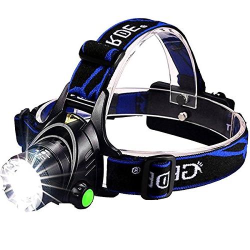 GRDE Zoomable 3 Modes Super Bright LED Headlamp